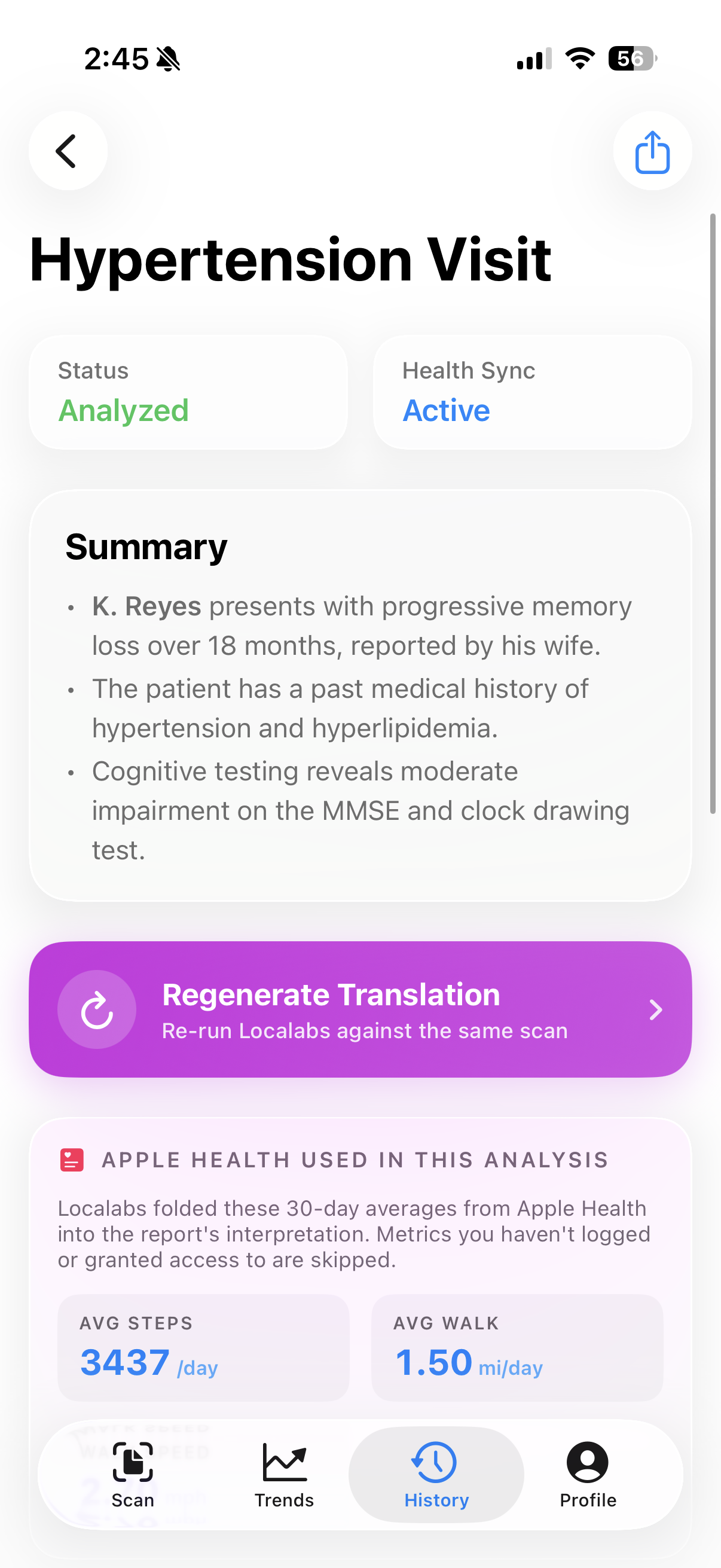 Hypertension Visit translated by Localabs