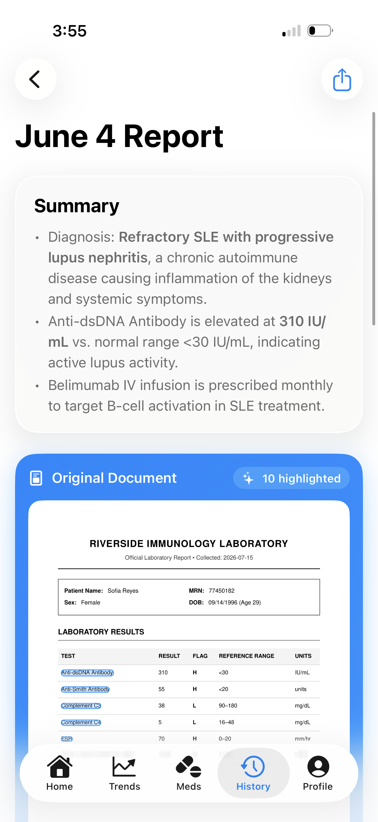 A lab report translated into plain language by Localabs
