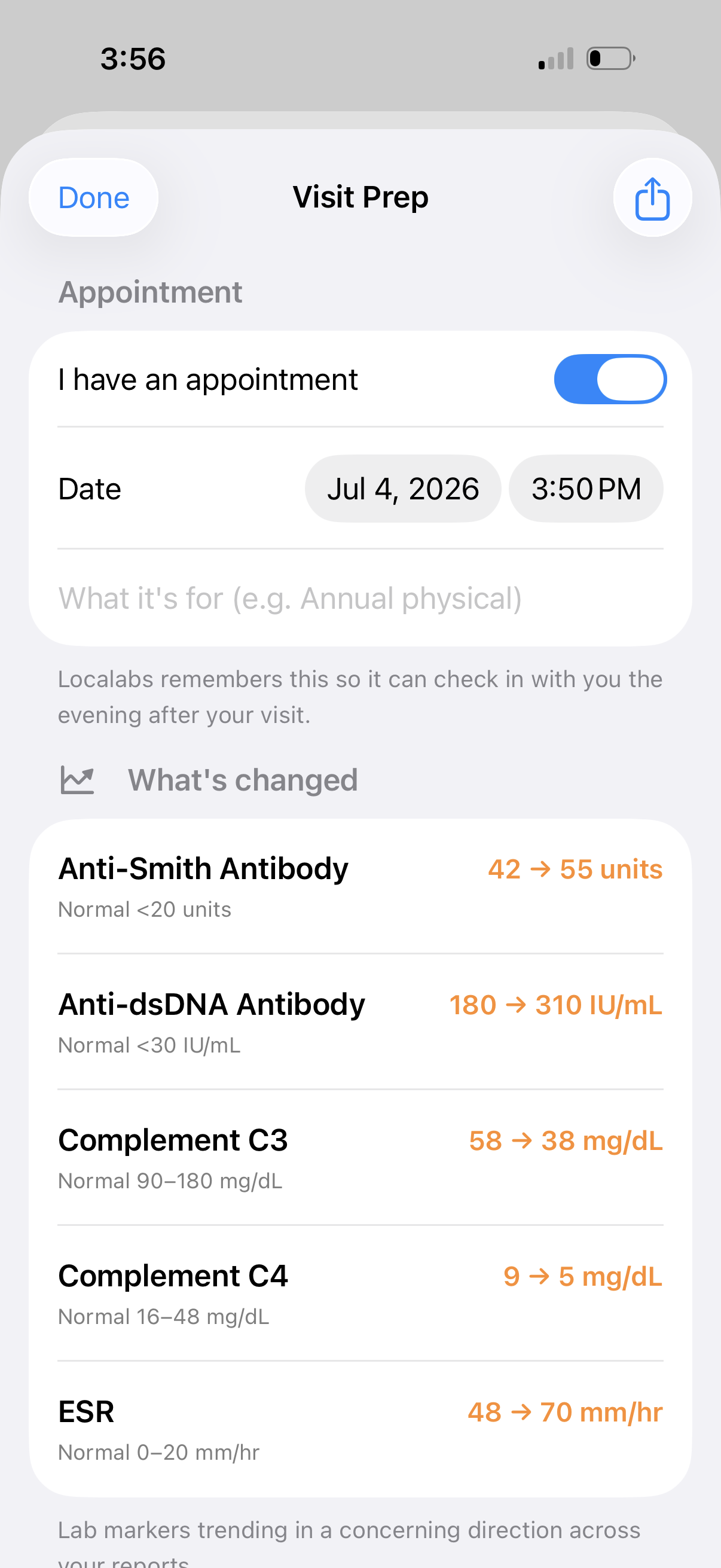 Doctor-visit prep — questions to ask and appointment details
